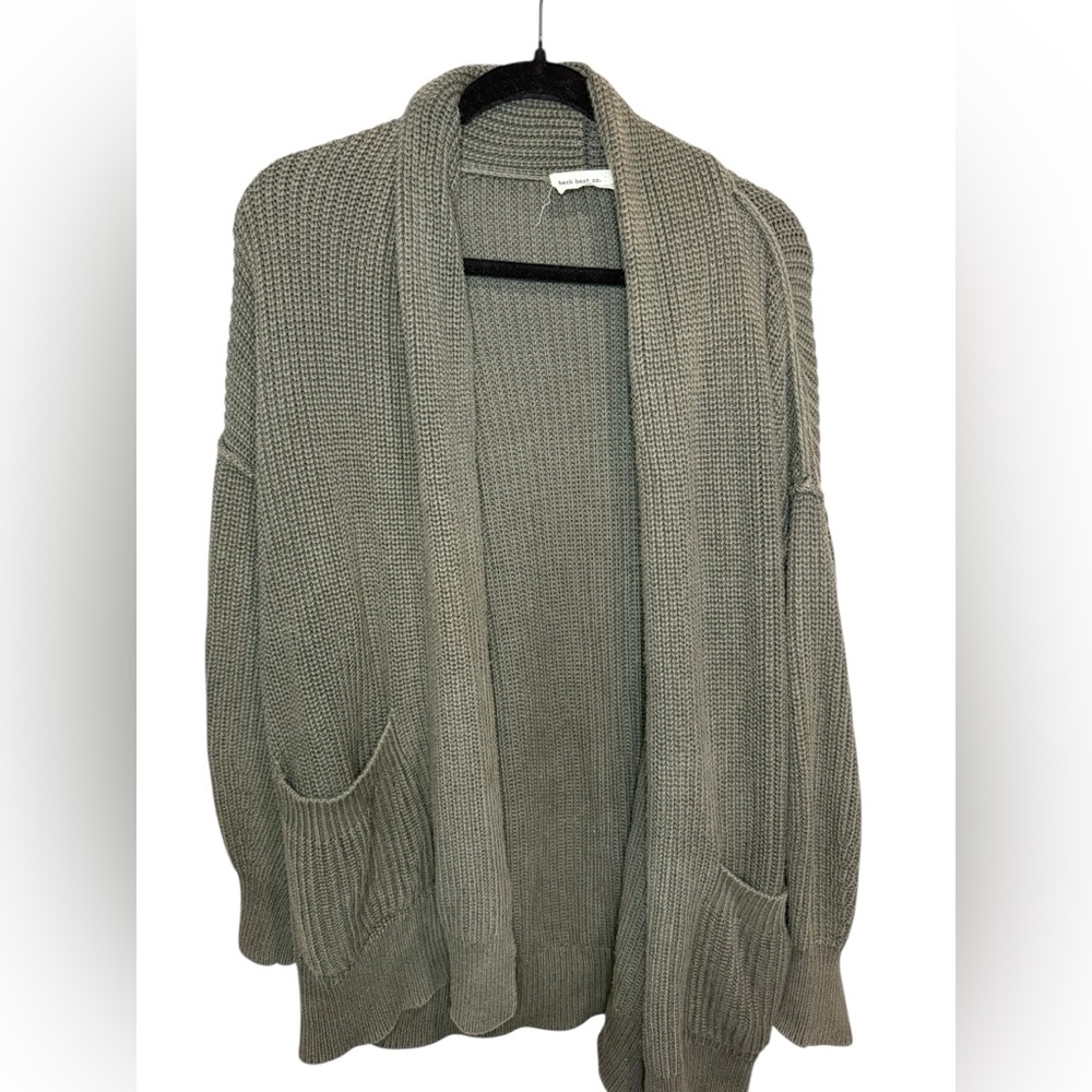 Back Beat Co. Sage Green‎ Women's Cardigan